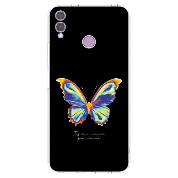 Picasee átlátszó szilikon tok az alábbi mobiltelefonokra Honor 8X - Diamanty Black
