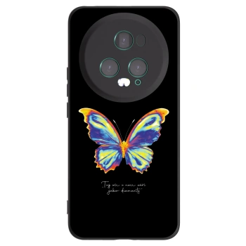 Picasee fekete szilikon tok az alábbi mobiltelefonokra Honor Magic5 Pro - Diamanty Black