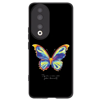 Picasee fekete szilikon tok az alábbi mobiltelefonokra Honor 90 5G - Diamanty Black
