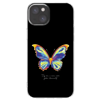 Picasee átlátszó szilikon tok az alábbi mobiltelefonokra Apple iPhone 15 Plus - Diamanty Black
