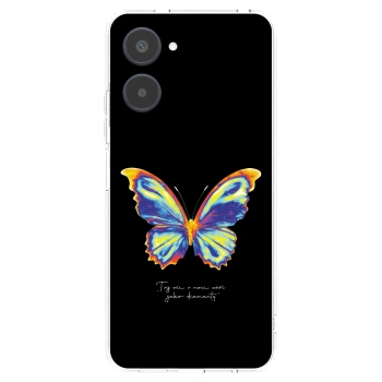 Picasee átlátszó szilikon tok az alábbi mobiltelefonokra Realme 10 4G - Diamanty Black