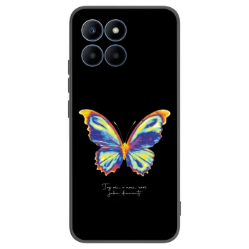 Picasee fekete szilikon tok az alábbi mobiltelefonokra Honor 70 Lite - Diamanty Black
