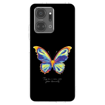 Picasee átlátszó szilikon tok az alábbi mobiltelefonokra Honor X7a - Diamanty Black