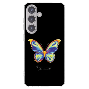Picasee átlátszó szilikon tok az alábbi mobiltelefonokra Samsung Galaxy S24 S921B 5G - Diamanty Black