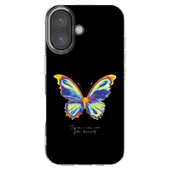 Picasee átlátszó szilikon tok az alábbi mobiltelefonokra Apple iPhone 16 - Diamanty Black