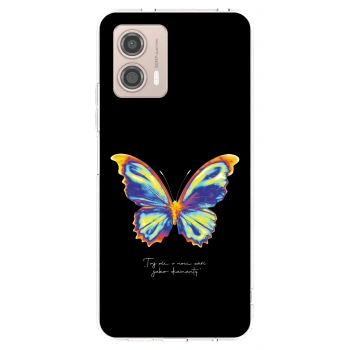 Picasee átlátszó szilikon tok az alábbi mobiltelefonokra Motorola Moto G53 5G - Diamanty Black