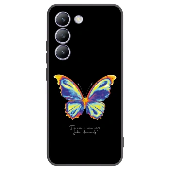 Picasee fekete szilikon tok az alábbi mobiltelefonokra Vivo V40 SE 5G - Diamanty Black