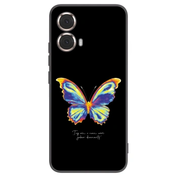 Picasee fekete szilikon tok az alábbi mobiltelefonokra Motorola Moto G85 - Diamanty Black