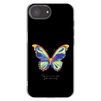 Picasee átlátszó szilikon tok az alábbi mobiltelefonokra Apple iPhone 16e - Diamanty Black