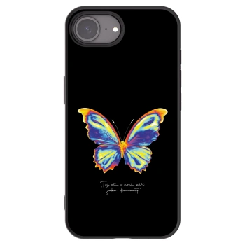 Picasee fekete szilikon tok az alábbi mobiltelefonokra Apple iPhone 16e - Diamanty Black