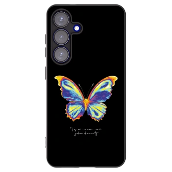 Picasee fekete szilikon tok az alábbi mobiltelefonokra Samsung Galaxy S25 5G - Diamanty Black