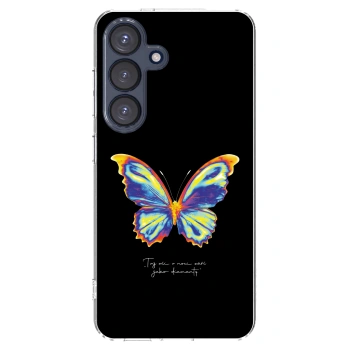 Picasee átlátszó szilikon tok az alábbi mobiltelefonokra Samsung Galaxy S25 5G - Diamanty Black
