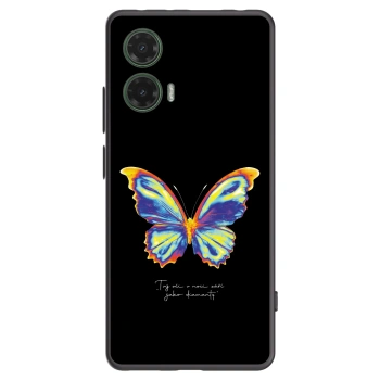 Picasee fekete szilikon tok az alábbi mobiltelefonokra Motorola Moto G35 5G - Diamanty Black