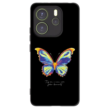 Picasee fekete szilikon tok az alábbi mobiltelefonokra Xiaomi Redmi Note 14 4G - Diamanty Black