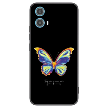 Picasee fekete szilikon tok az alábbi mobiltelefonokra Motorola Moto G34 5G - Diamanty Black
