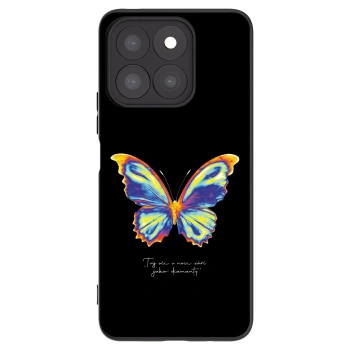 Picasee fekete szilikon tok az alábbi mobiltelefonokra Honor X8c - Diamanty Black