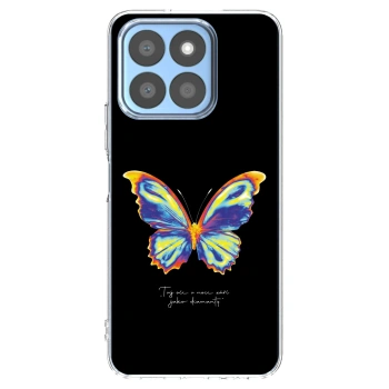 Picasee átlátszó szilikon tok az alábbi mobiltelefonokra Honor X8c - Diamanty Black