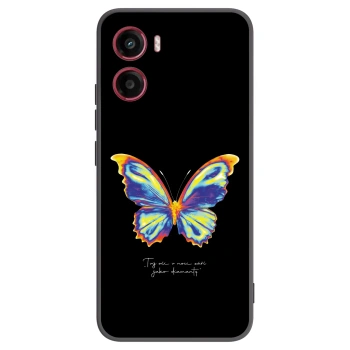 Picasee fekete szilikon tok az alábbi mobiltelefonokra Motorola Moto G05 - Diamanty Black
