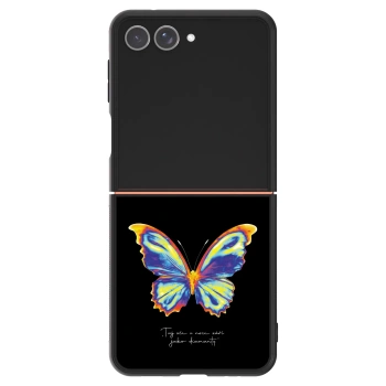 Szilikon tok erre a típusra Samsung Galaxy Z Flip7 5G - Diamanty Black