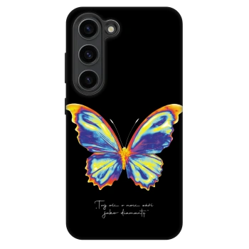 Szilikon tok erre a típusra Samsung Galaxy S23 5G - Diamanty Black