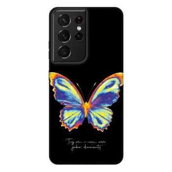 Picasee Fashion Case Samsung Galaxy S21 Ultra 5G G998B - Diamanty Black