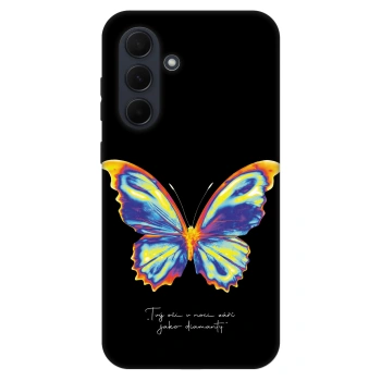Szilikon tok erre a típusra Samsung Galaxy A35 5G A356B - Diamanty Black