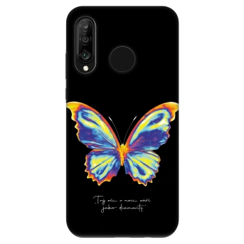 Szilikon tok erre a típusra Huawei P30 Lite - Diamanty Black