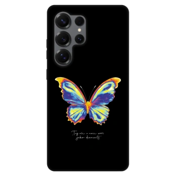 Szilikon tok erre a típusra Samsung Galaxy S25 Ultra 5G - Diamanty Black