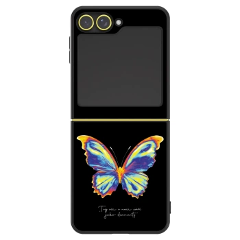 Szilikon tok erre a típusra Samsung Galaxy Z Flip7 FE 5G - Diamanty Black