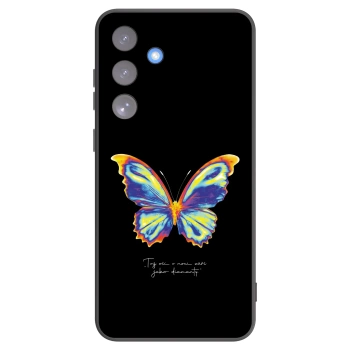 Picasee fekete szilikon tok az alábbi mobiltelefonokra Samsung Galaxy S25 FE 5G - Diamanty Black