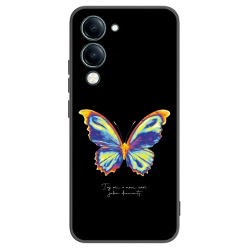 Picasee fekete szilikon tok az alábbi mobiltelefonokra Vivo Y29s 5G - Diamanty Black