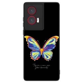 Szilikon tok erre a típusra Motorola Edge 50 Fusion - Diamanty Black
