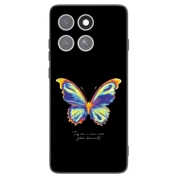 Picasee fekete szilikon tok az alábbi mobiltelefonokra Motorola Edge 60 Fusion - Diamanty Black