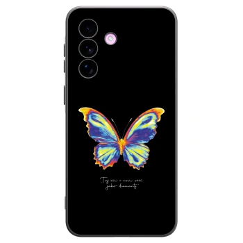 Picasee fekete szilikon tok az alábbi mobiltelefonokra Samsung Galaxy A57 5G - Diamanty Black