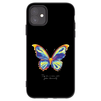Picasee fekete szilikon tok az alábbi mobiltelefonokra Apple iPhone 11 - Diamanty Black