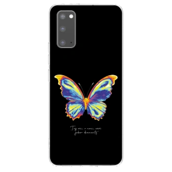Picasee átlátszó szilikon tok az alábbi mobiltelefonokra Samsung Galaxy S20 G980F - Diamanty Black