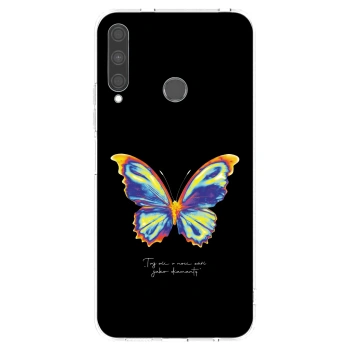 Picasee átlátszó szilikon tok az alábbi mobiltelefonokra Huawei P40 Lite E - Diamanty Black