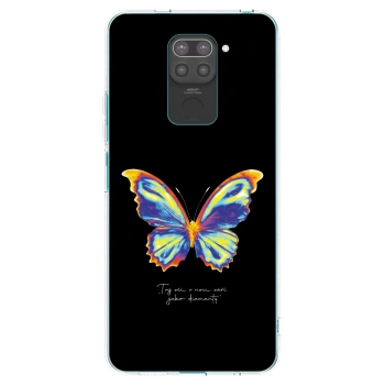 Picasee fekete szilikon tok az alábbi mobiltelefonokra Xiaomi Redmi Note 9 - Diamanty Black