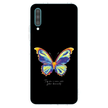 Picasee átlátszó szilikon tok az alábbi mobiltelefonokra Samsung Galaxy A30s A307F - Diamanty Black