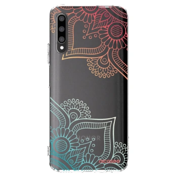 Picasee átlátszó szilikon tok az alábbi mobiltelefonokra Honor 9X Pro - Flowers pattern