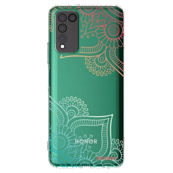 Picasee átlátszó szilikon tok az alábbi mobiltelefonokra Honor 10X Lite - Flowers pattern