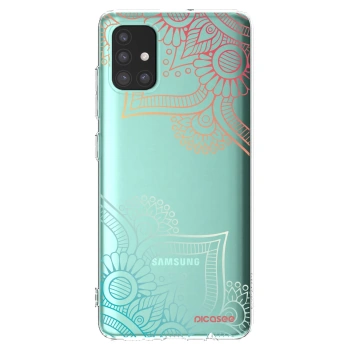 Picasee átlátszó szilikon tok az alábbi mobiltelefonokra Samsung Galaxy M51 M515F - Flowers pattern