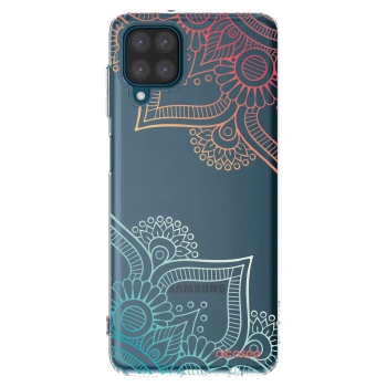 Picasee átlátszó szilikon tok az alábbi mobiltelefonokra Samsung Galaxy A12 A125F - Flowers pattern
