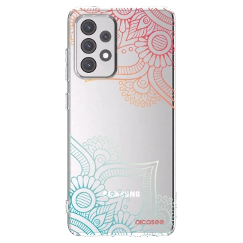 Picasee átlátszó szilikon tok az alábbi mobiltelefonokra Samsung Galaxy A52 5G A525F - Flowers pattern