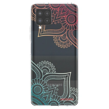 Picasee átlátszó szilikon tok az alábbi mobiltelefonokra Samsung Galaxy A42 A426B - Flowers pattern