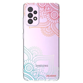Picasee átlátszó szilikon tok az alábbi mobiltelefonokra Samsung Galaxy A32 5G A326B - Flowers pattern