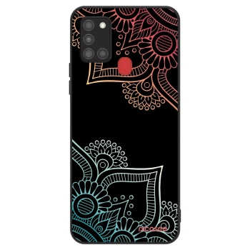 Szilikon tok erre a típusra Samsung Galaxy A21s - Flowers pattern