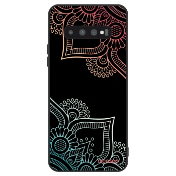 Szilikon tok erre a típusra Samsung Galaxy S10 G973 - Flowers pattern