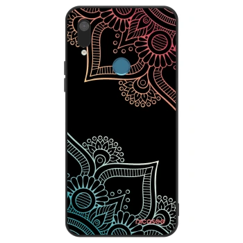 Szilikon tok erre a típusra Huawei Y7 2019 - Flowers pattern