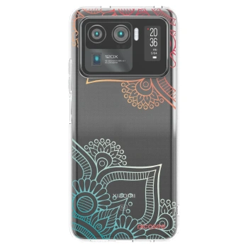 Picasee átlátszó szilikon tok az alábbi mobiltelefonokra Xiaomi Mi 11 Ultra - Flowers pattern